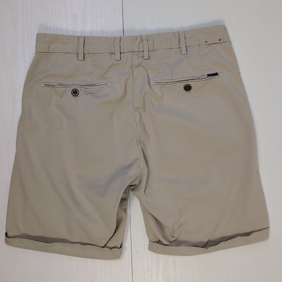 GANT Men's W31 Beige Chino Shorts Casual Cotton Stretch Flat Front Classic - Picture 2 of 16